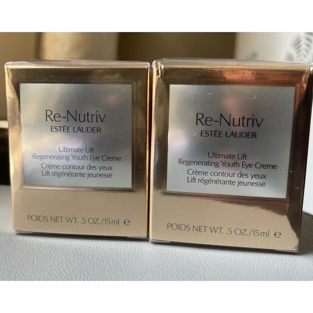 Estee Lauder Re-Nutriv Ultimate Lift Eye Creme Bundle of 2; Sealed